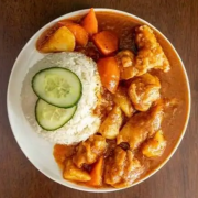 Japanese Deluxe Curry Chicken on Rice
